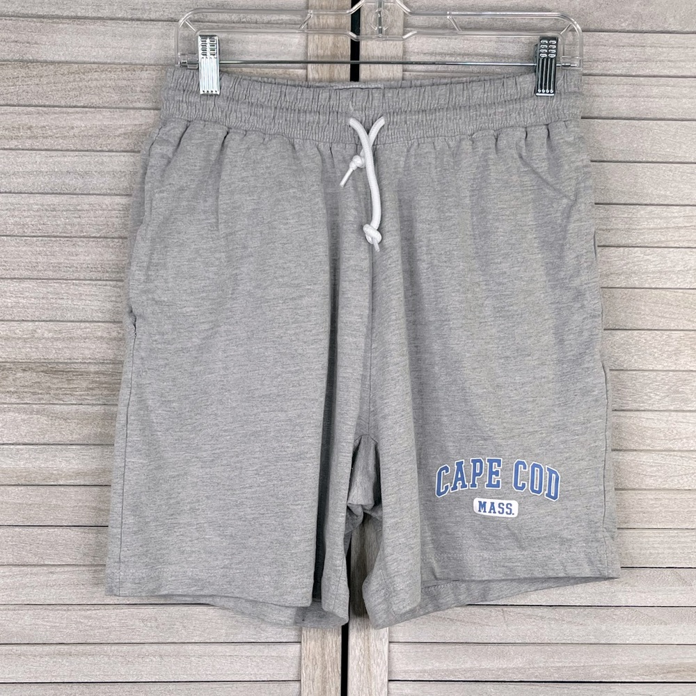 CUFFY'S (Cape Cod) Men's Casual Cotton Blend Shorts Pull On Elastic Waist Gray-M